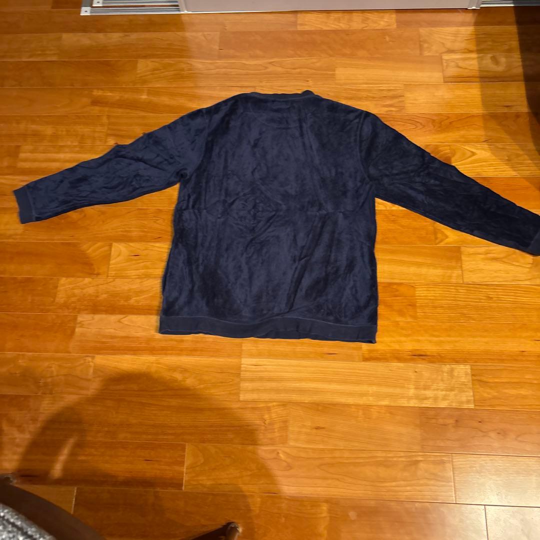 SLICKベロア クルーネック プルオーバー ネイビー — image 2