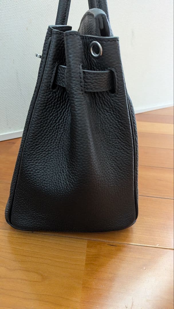 スリーセンス　３SENSE　本皮　本革　バーキン　ハンドバッグ　黒 — image 2