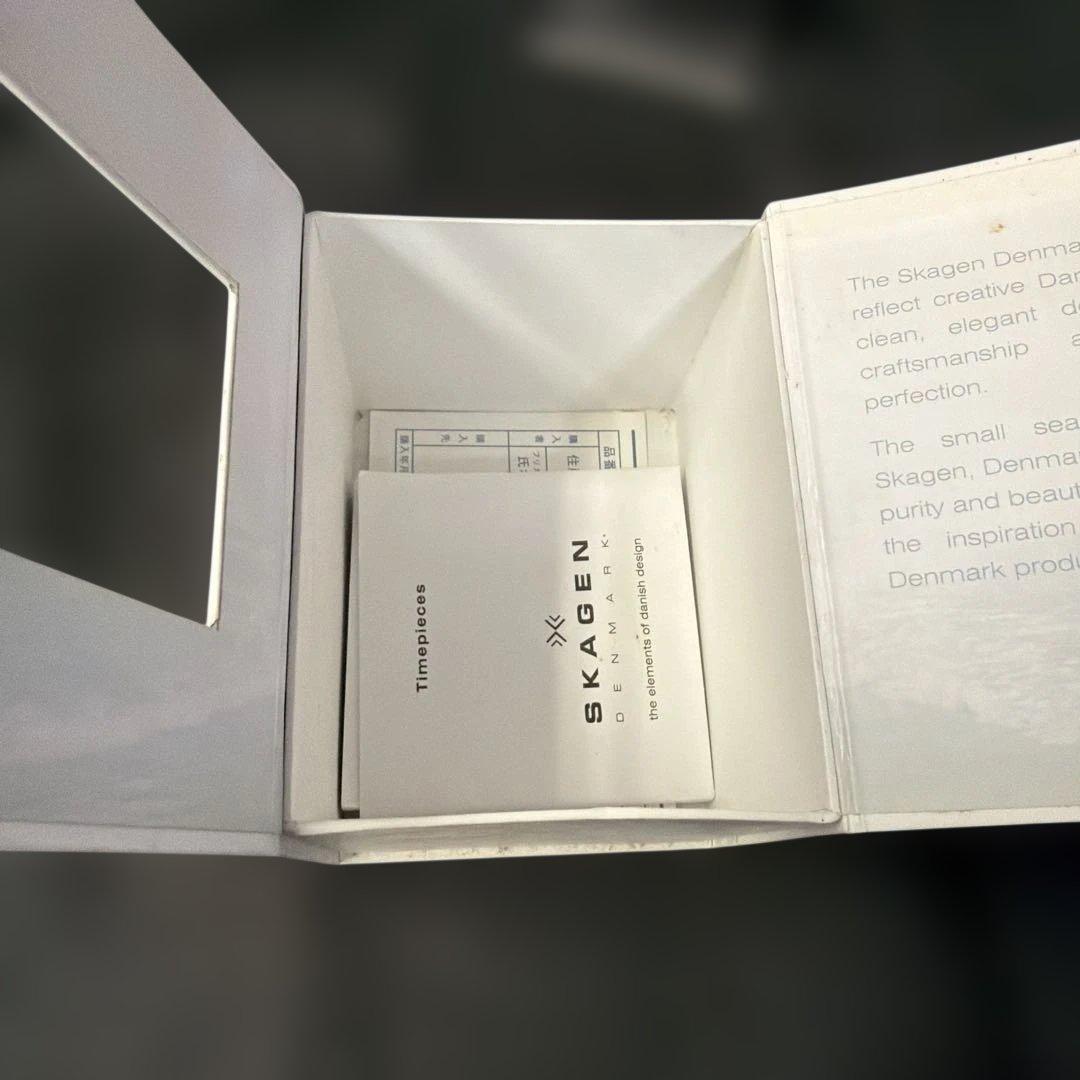 SKAGEN アナログ時計 ホワイト/ブラウン — image 2
