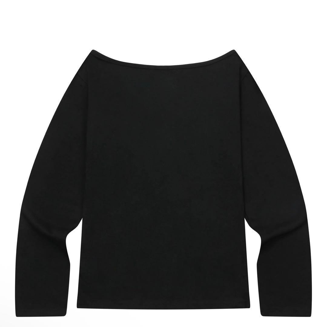 MUCENT ラブリッツミニハートロゴワンショルダー長袖Tシャツ — image 3