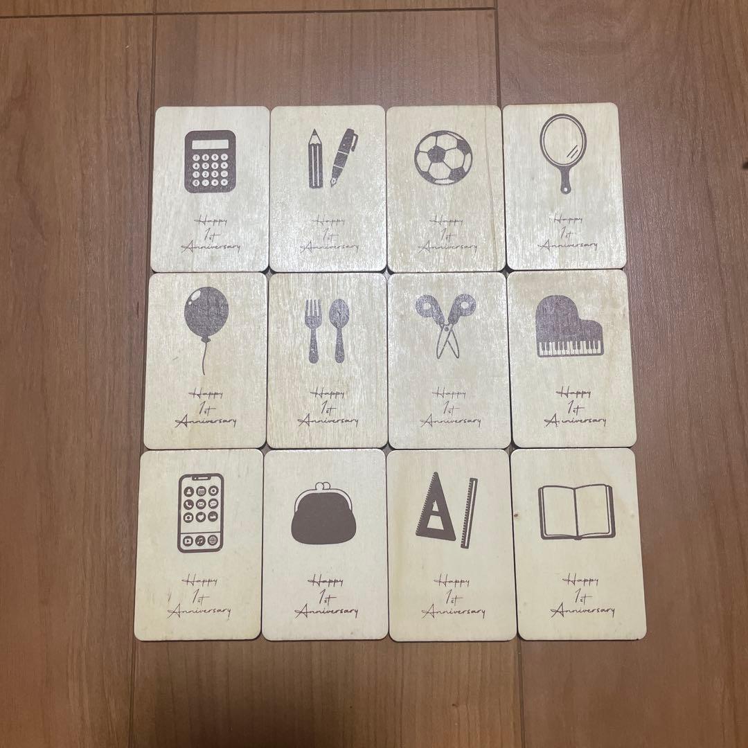 3COINS 1st Anniversary 木製カード 12枚セット — image 2