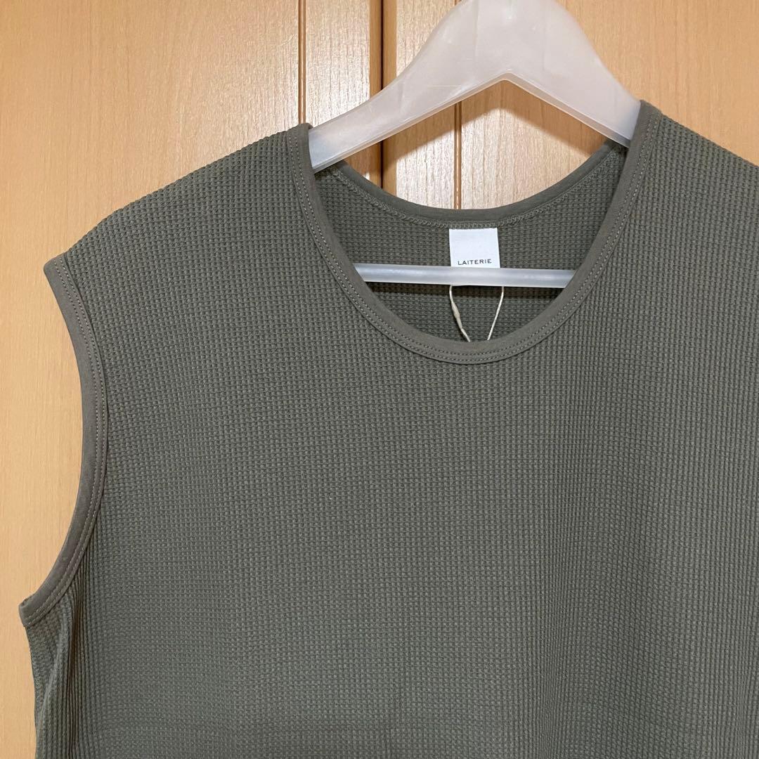 LAITERIE レイトリー　和紙混紡ワッフルワンピース — image 2