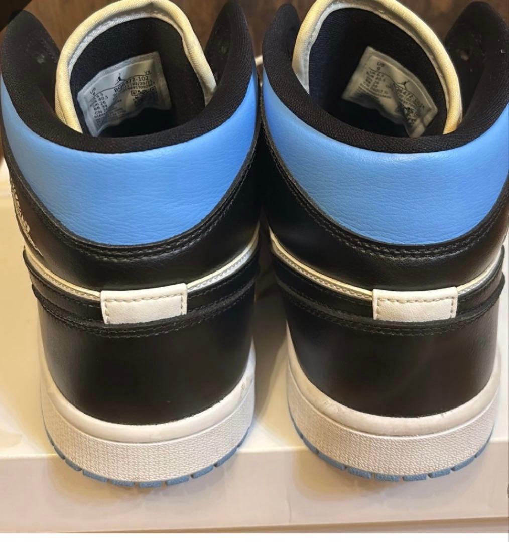Nike WMNS Air Jordan 1 Mid Black/Blue — image 2