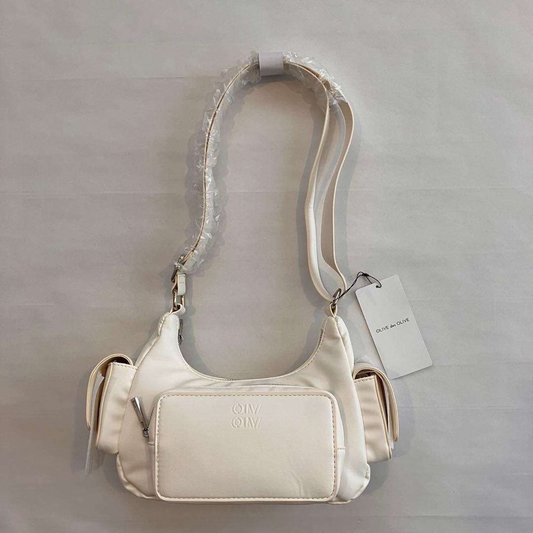 新品未使用 タグ付き オリーブデオリーブ ハンドバッグ アイボリー — image 2