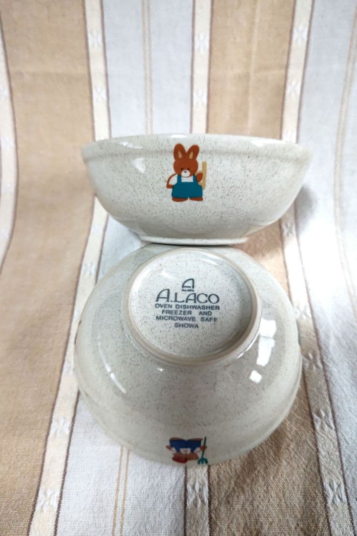 【ボウル】ALACO キャラクター付き陶器ボウル 2個セット★ — image 3