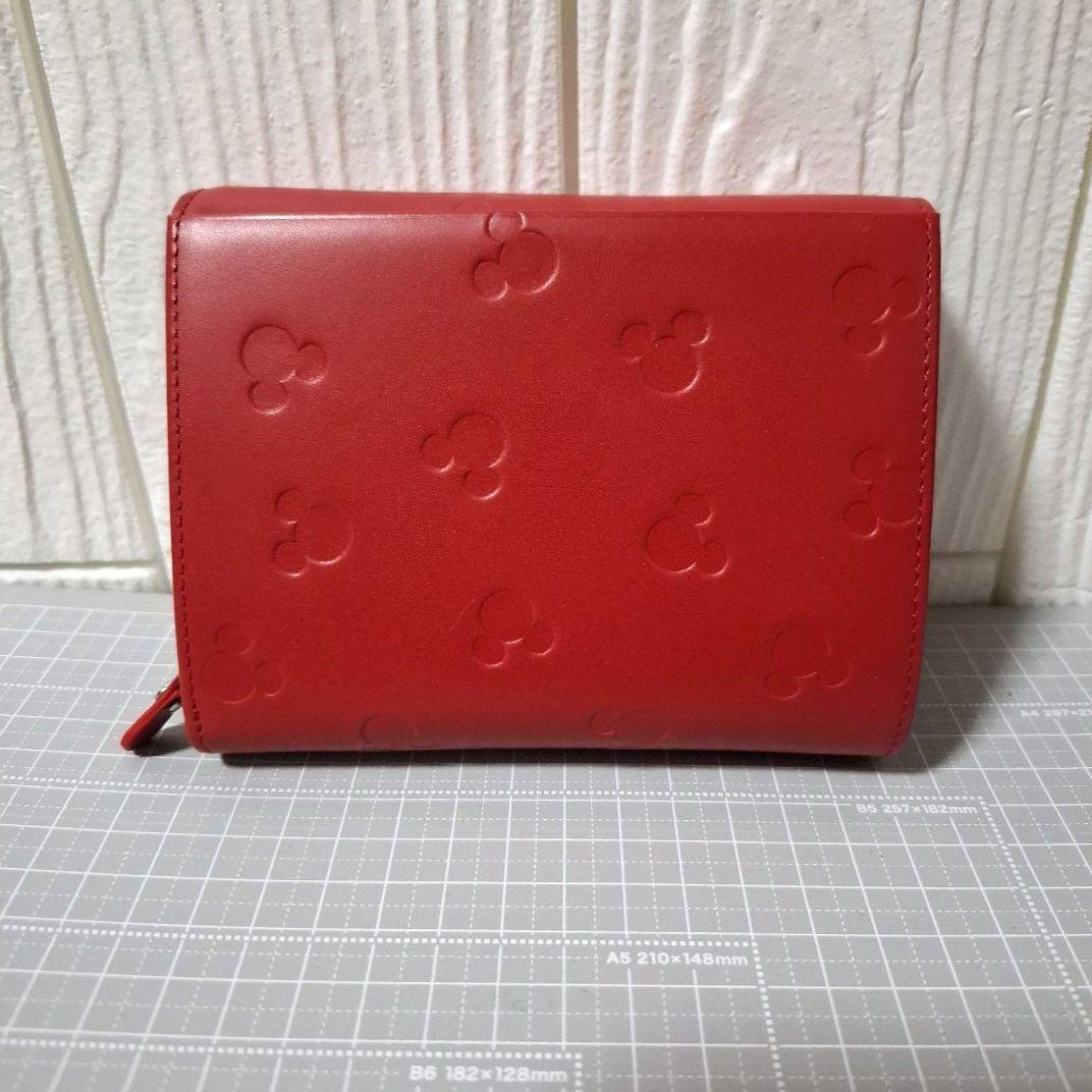 ミッキーマウス 三つ折り財布 赤 — image 2