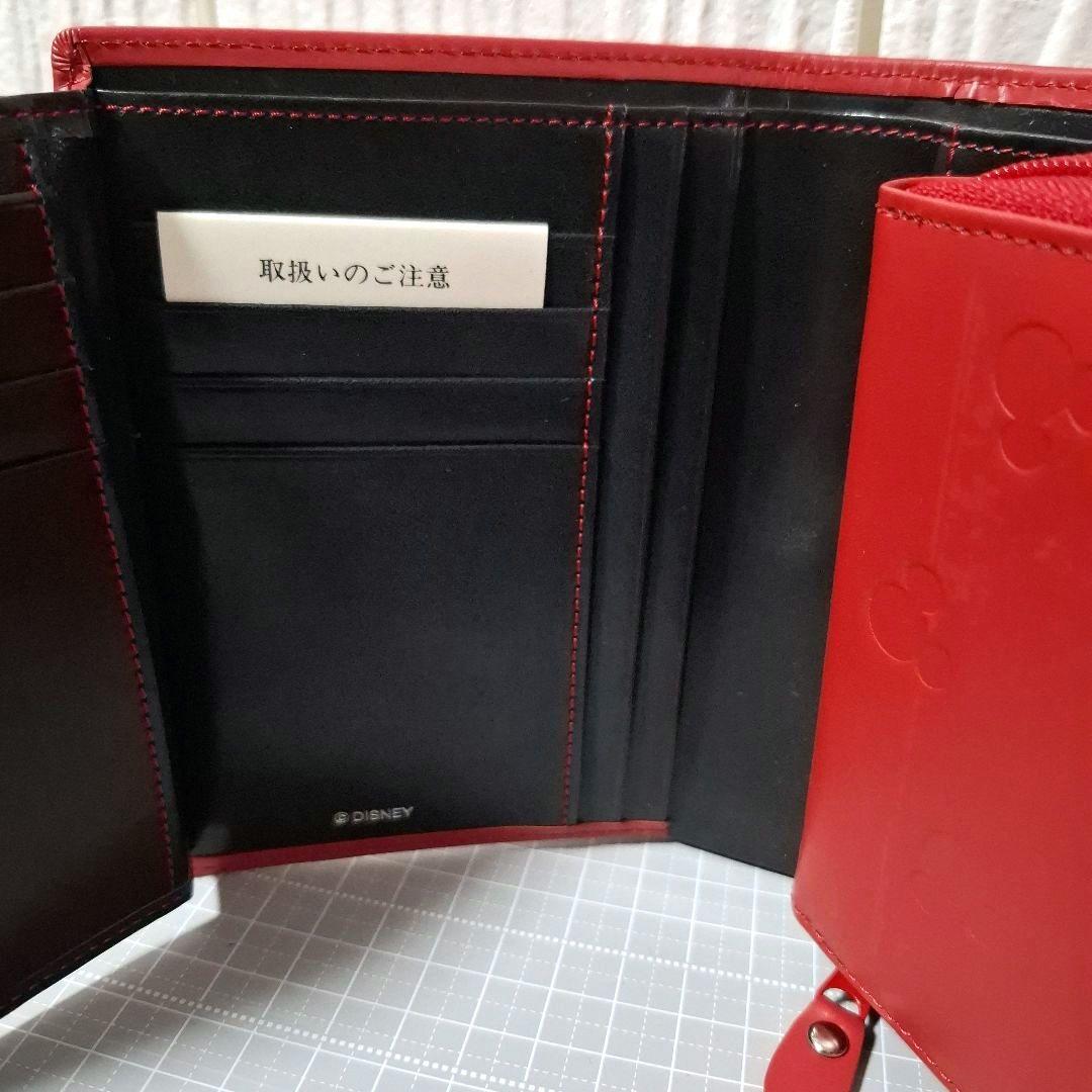 ミッキーマウス 三つ折り財布 赤 — image 3