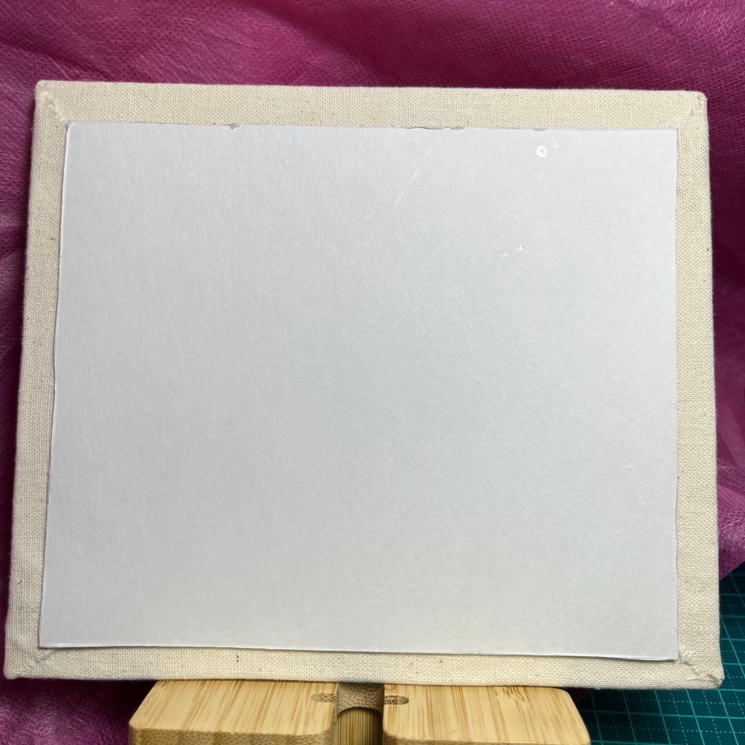 刺繍アート 白い猫と桜 — image 2