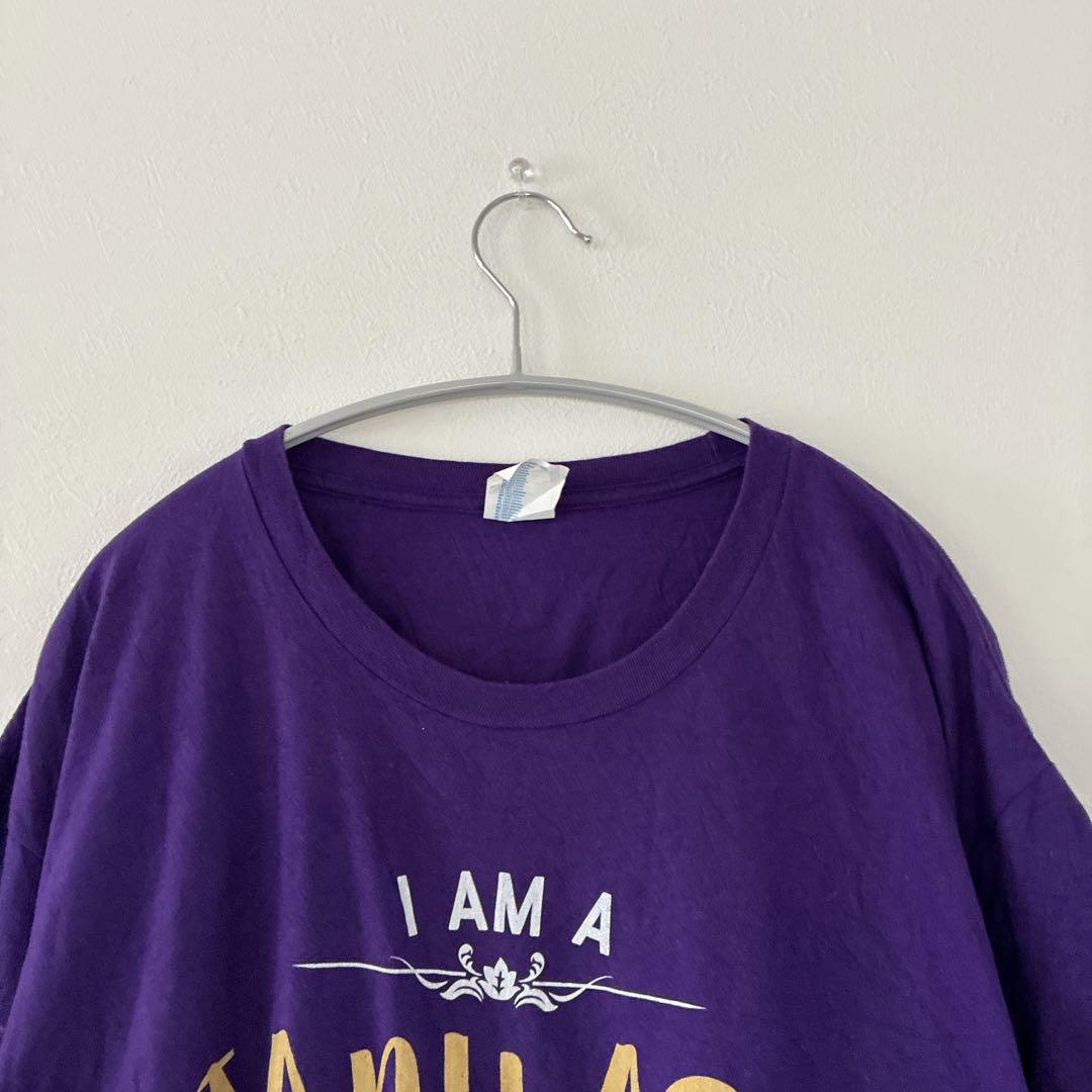 ポートアンドカンパニー【2XL】プリントTシャツ 紫 綿 ビッグサイズ ゆるだぼ — image 2