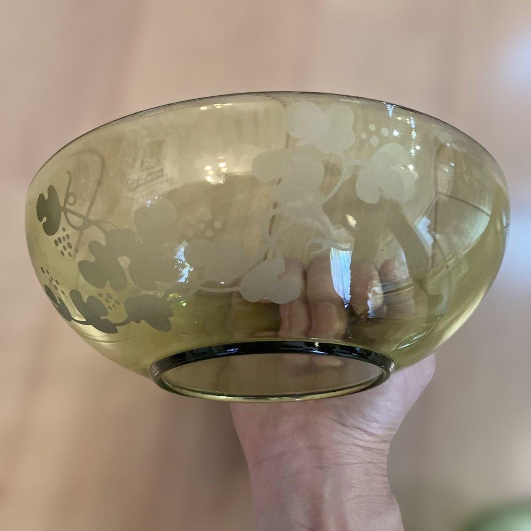 ガラスボウル 4個セット グリーン パープル — image 3