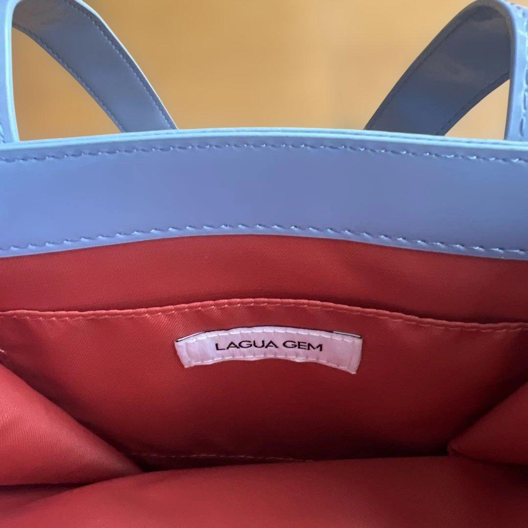 LAURA GEM グレー トートエナメルバッグ — image 4
