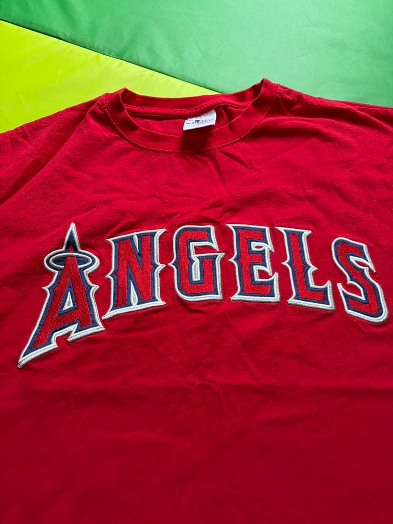 【古着】エンゼルス　ANGELS MLBTシャツ Lサイズ 赤 — image 3