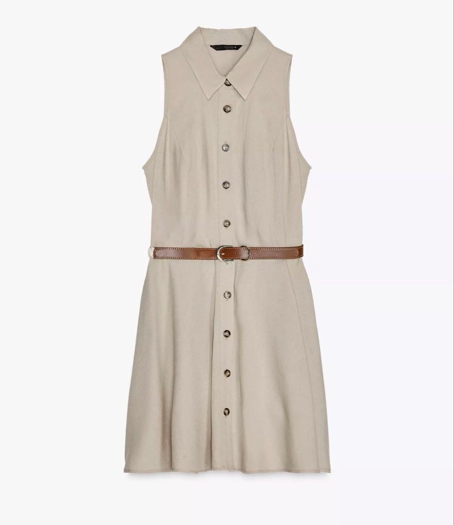 新品未使用タグ付き　ZARA ザラ　ベルト付きミニワンピース — image 3