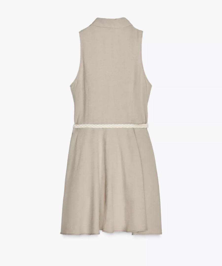 新品未使用タグ付き　ZARA ザラ　ベルト付きミニワンピース — image 4