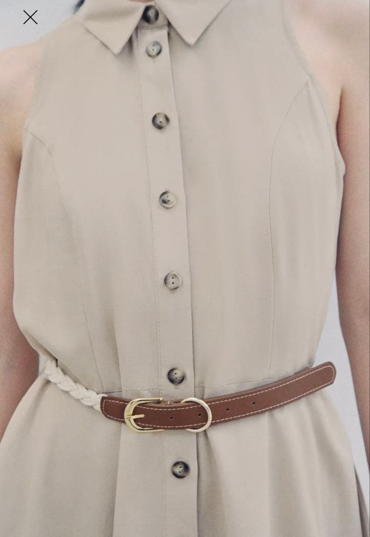 新品未使用タグ付き　ZARA ザラ　ベルト付きミニワンピース — image 5
