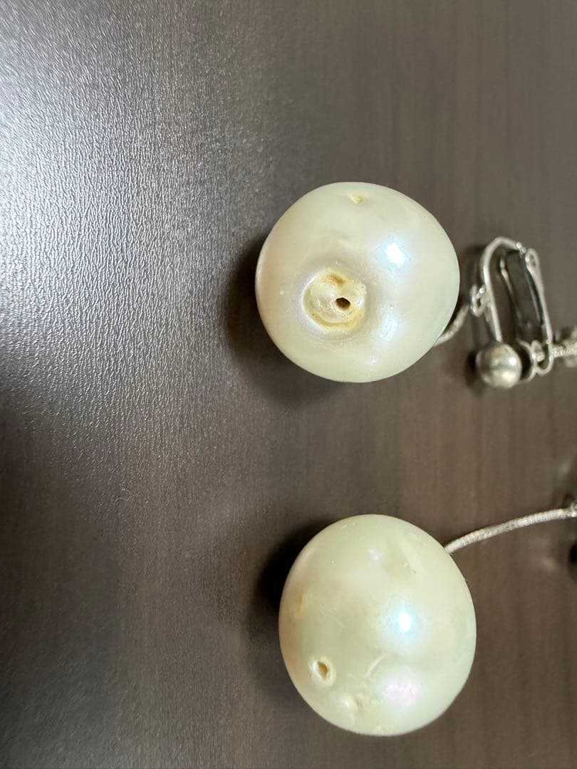 【美品】シルバー925、パールのドロップイヤリング — image 3