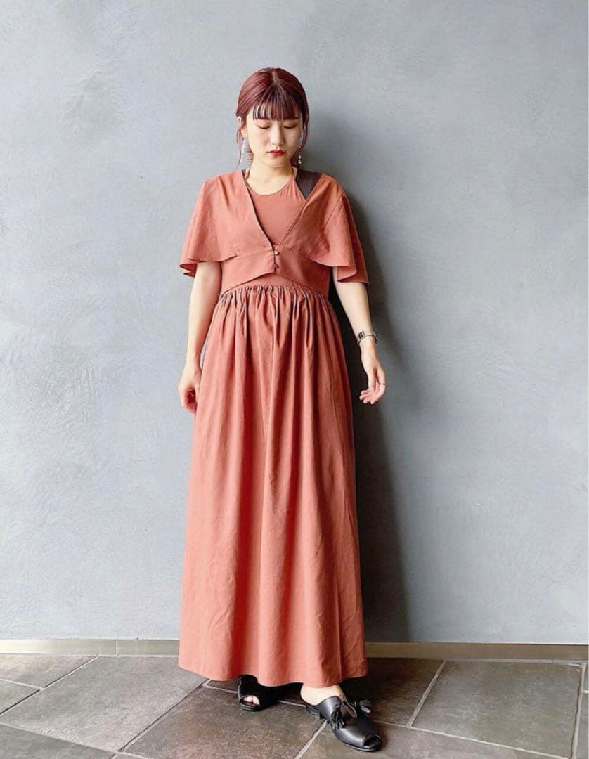 新品　KBF セパレート　ワンピース　ホルターネックワンピース　テラコッタ — image 5
