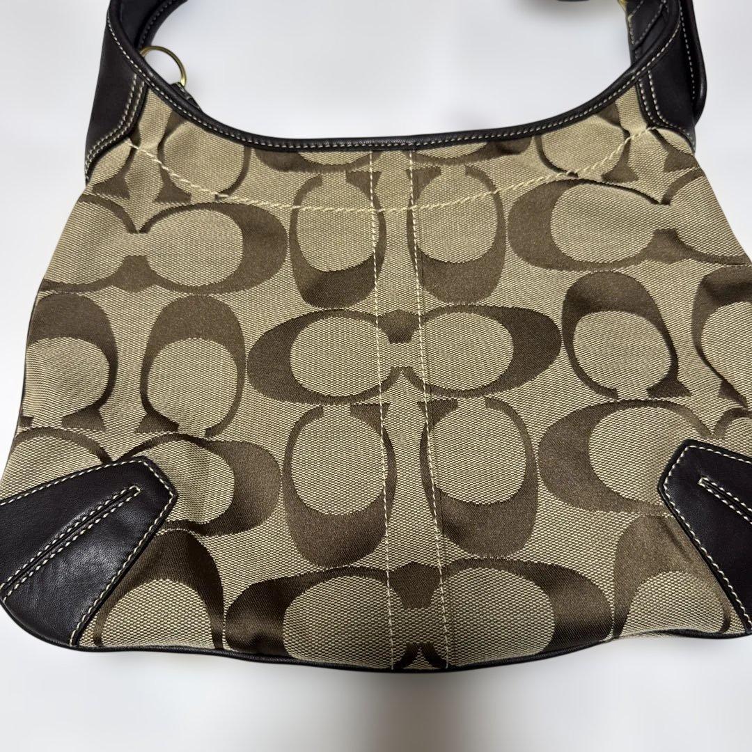 COACH コーチ シグネチャー ショルダーバッグ ブラウン系 — image 3