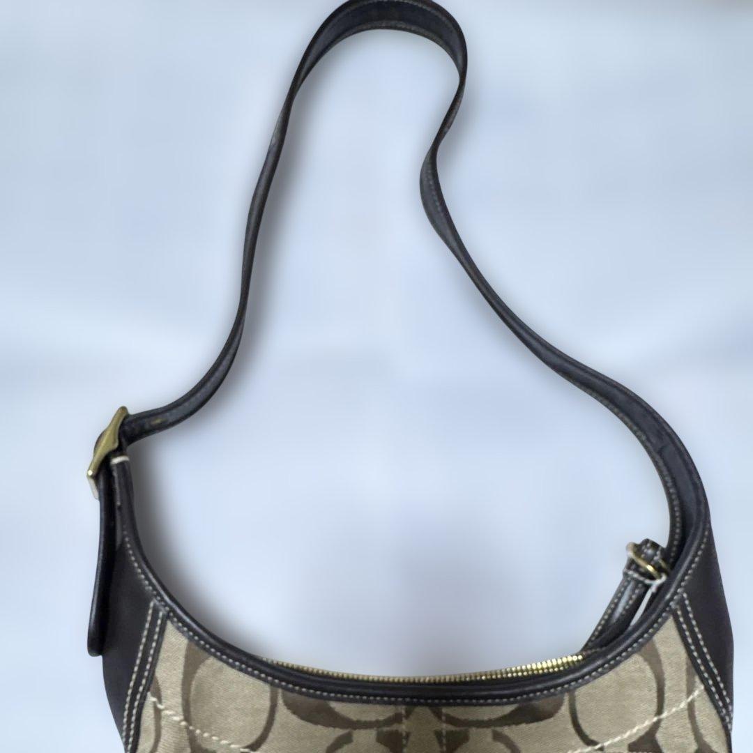 COACH コーチ シグネチャー ショルダーバッグ ブラウン系 — image 4