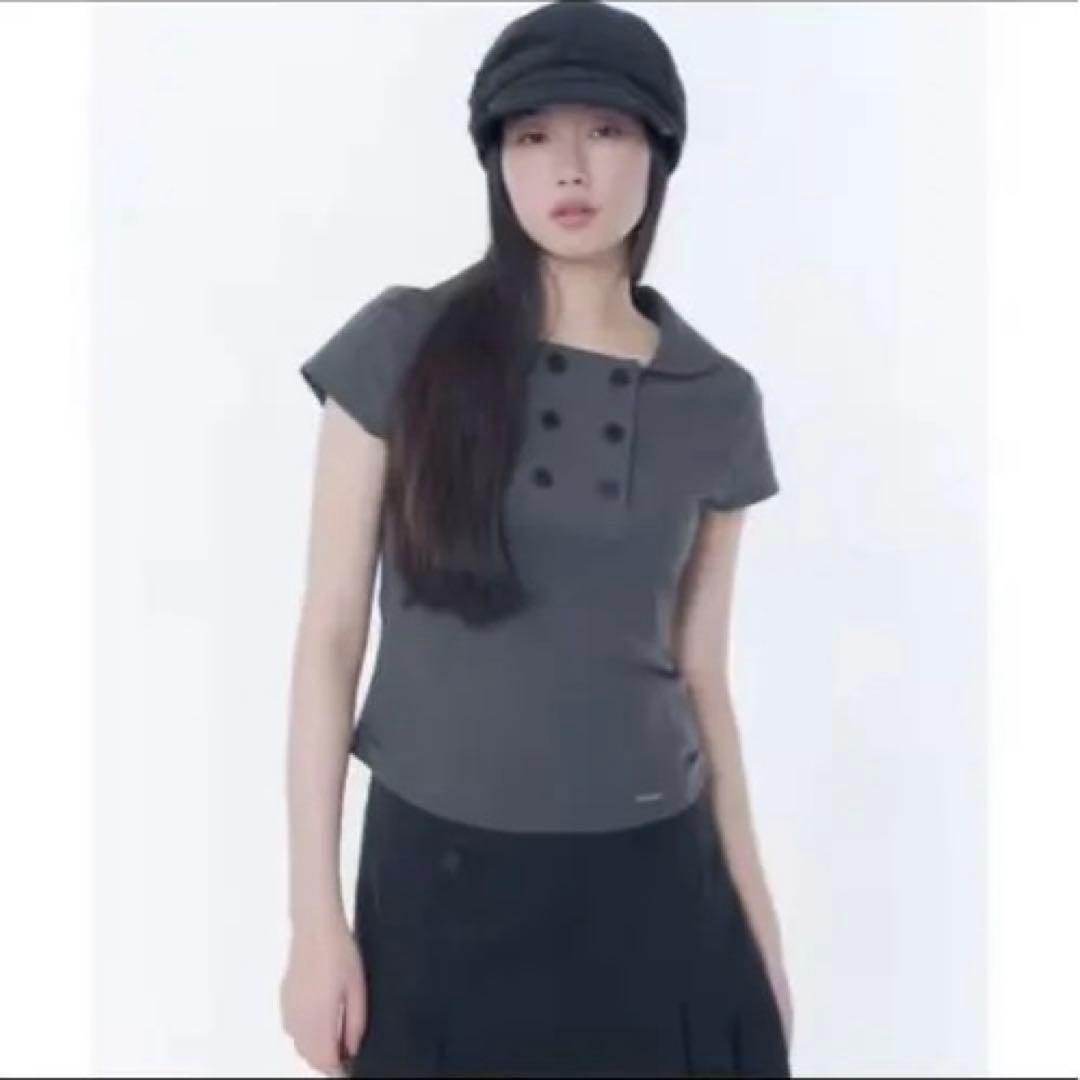 MISEKI SEOUL レイ　ダブルボタンコットンシャツ　y2k — image 3