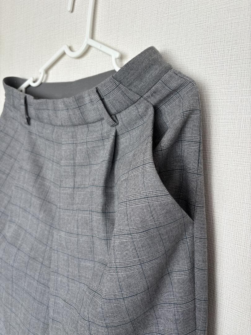 【特価セール】ユニクロ　レディース　グレー チェック スラックス　Mサイズ — image 5