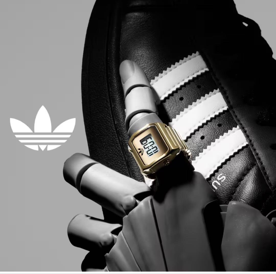adidas DIGITAL TWO RING ゴールド　リングウォッチ — image 2