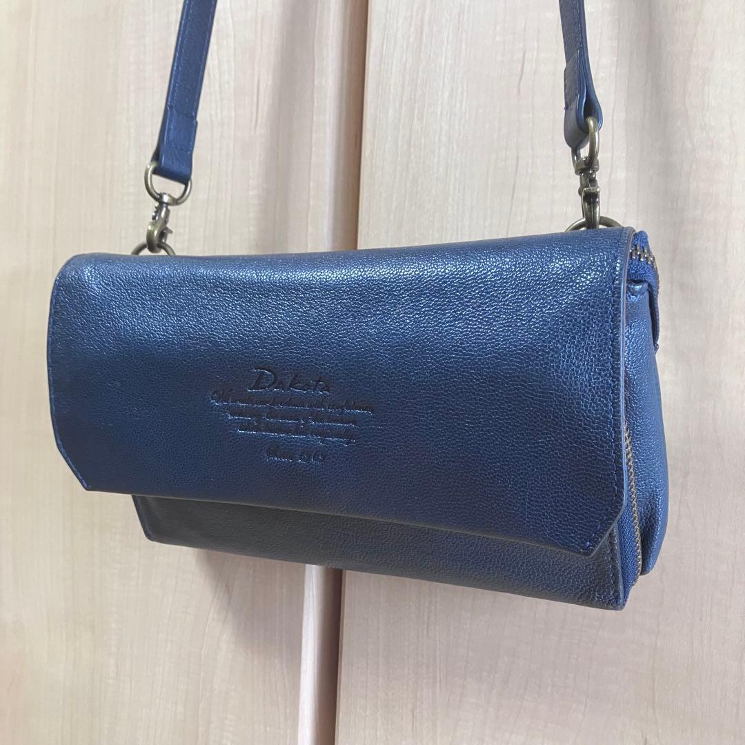 Dakota お財布レザー ショルダーバッグ ネイビー — image 4