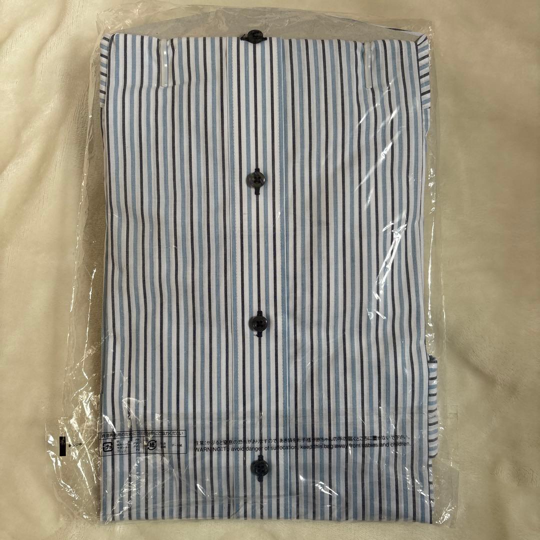 東京シャツ【ブリックハウス　長袖M-84】ブルー系ストライプ／標準体 — image 2