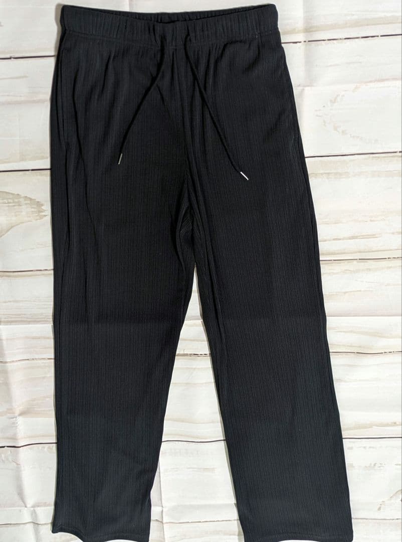 【美品 Sサイズ】GU リブプルオンパンツ 標準丈 ブラック — image 2