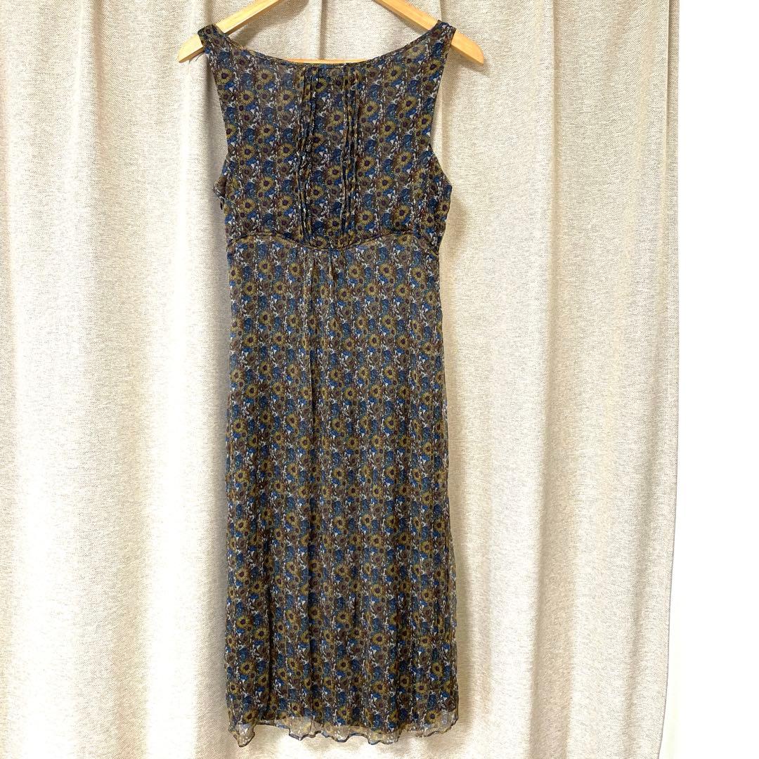 ZARA BASIC ロング　ワンピース　ひまわり柄　S ザラ ベーシック — image 4