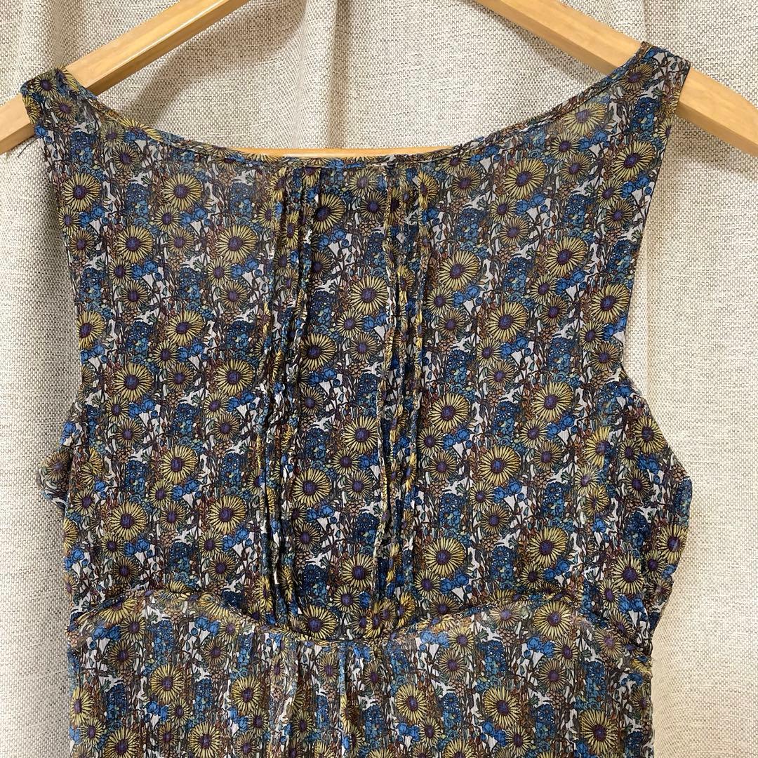 ZARA BASIC ロング　ワンピース　ひまわり柄　S ザラ ベーシック — image 5