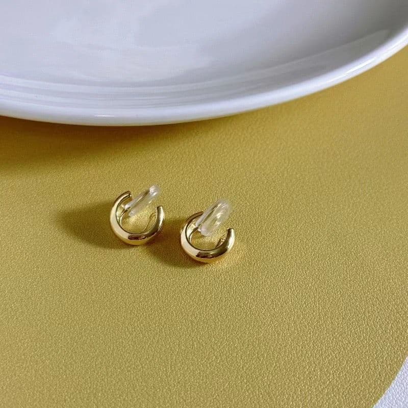 イヤリング　フープ　アクセサリー 結婚式　イヤーカフ　ゴールド　om51 — image 2