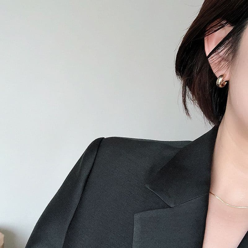 イヤリング　フープ　アクセサリー 結婚式　イヤーカフ　ゴールド　om51 — image 3