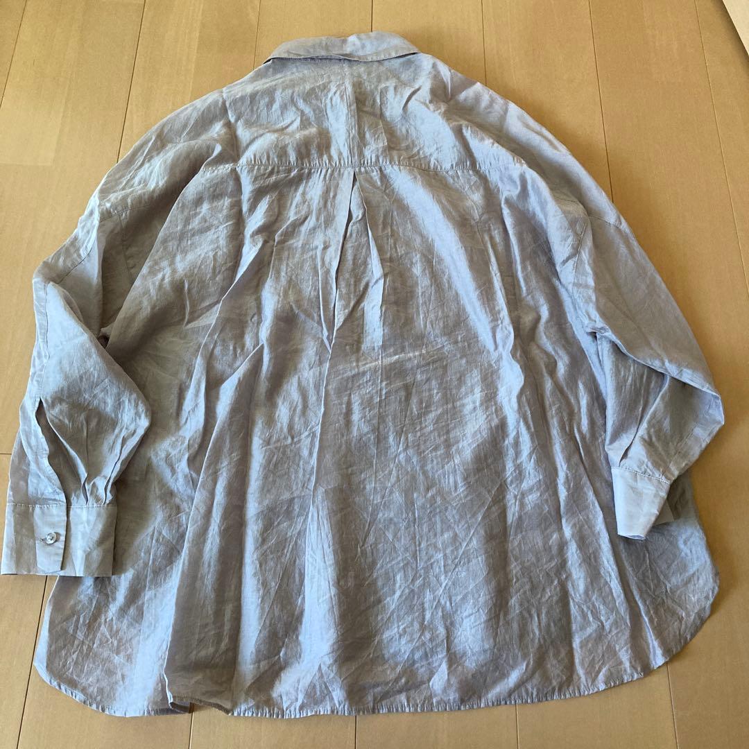 PAGEBOY 長袖シャツ オーバーサイズ ライトグレーピンク — image 2