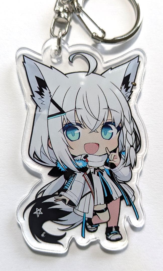 【新品/未開封】ホロライブ 白上フブキ 両面プリントアクリルキーホルダー — image 2