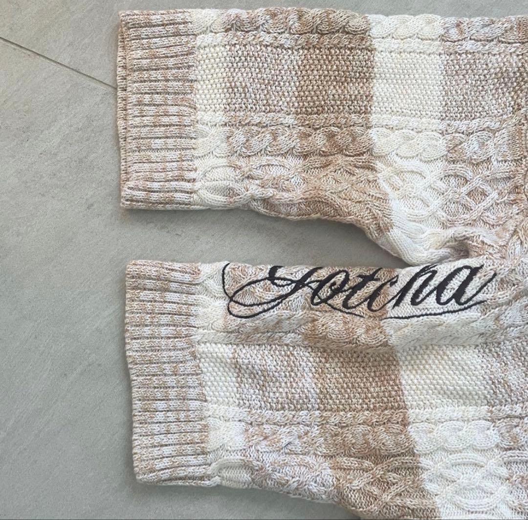 GOTCHA ケーブルニット 春夏 半袖 L サーフ サーファー お兄系 — image 3