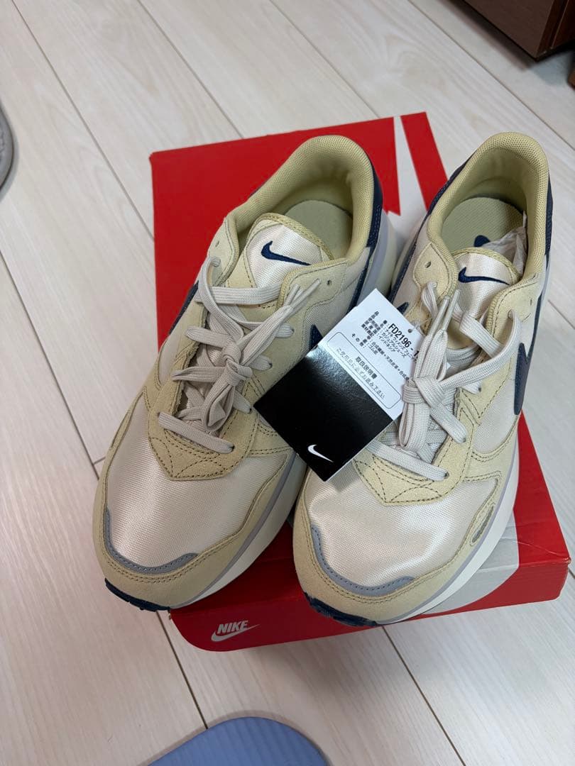 NIKE WAFFLE DEBUT ベージュ ネイビー スニーカー — image 4