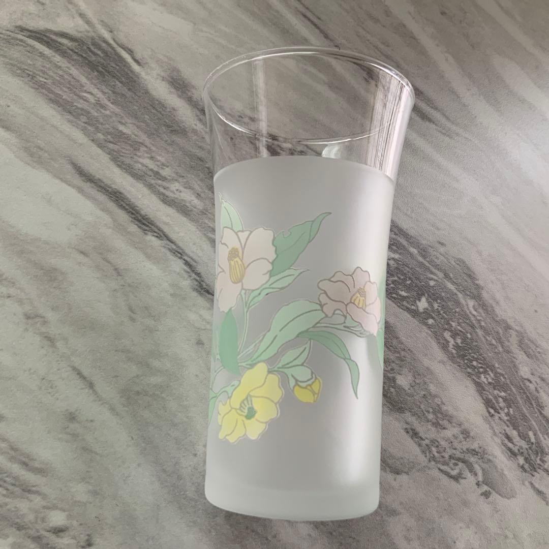 2種類の花柄ガラスコップ 5個セット — image 2