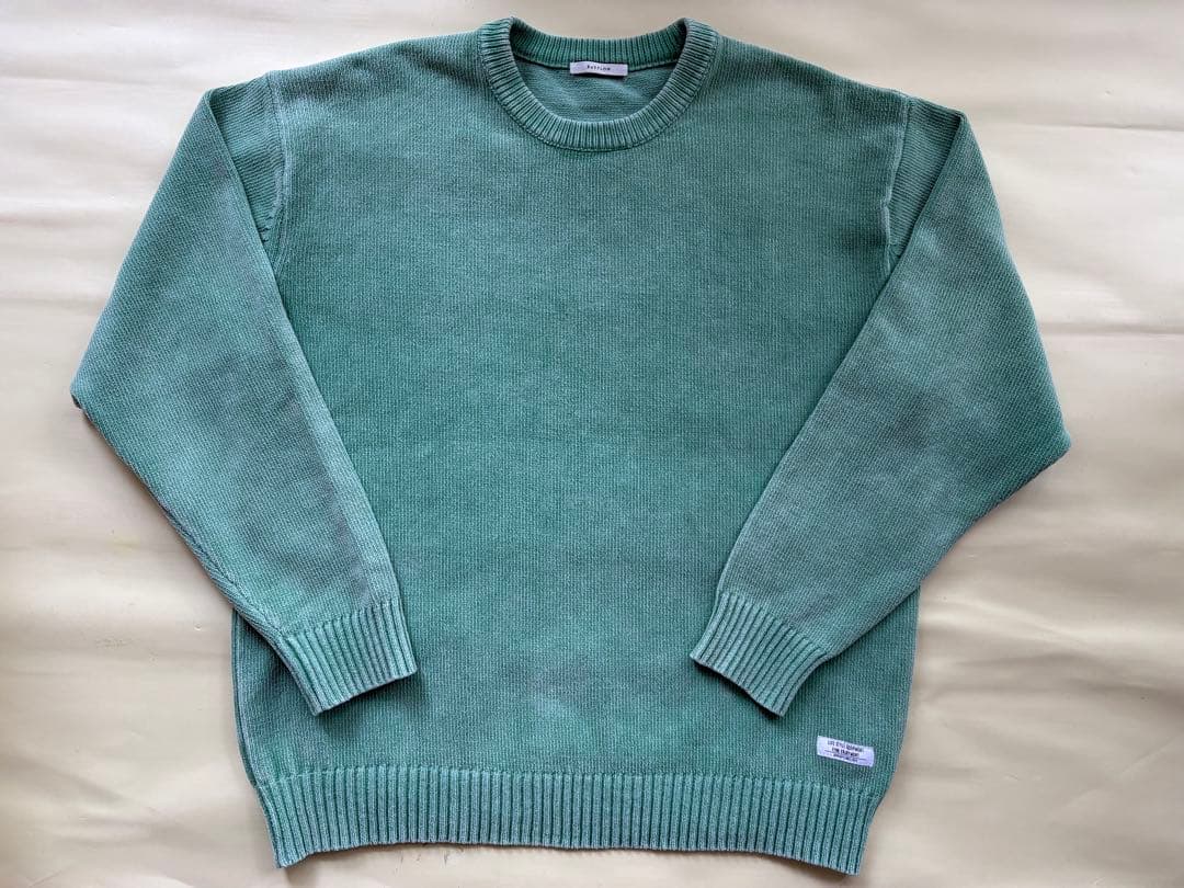 BAYFLOW(ベイフロー) モールニットセーター Mサイズ グリーン — image 2
