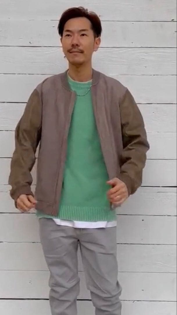 BAYFLOW(ベイフロー) モールニットセーター Mサイズ グリーン — image 5