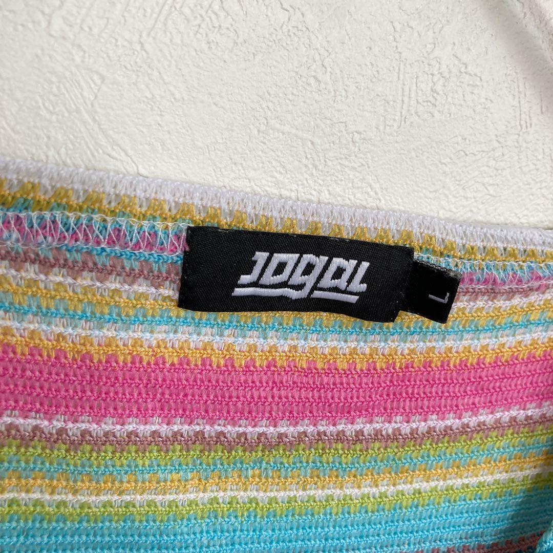 ジョガル ボーダー タンクトップ クルーネック L 多色 — image 2