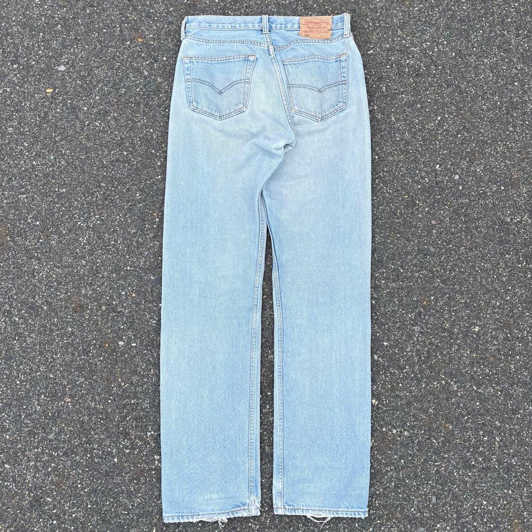 90s Euro Levi’s 501 クラッシュデニム トルコ製 W31L34 — image 2