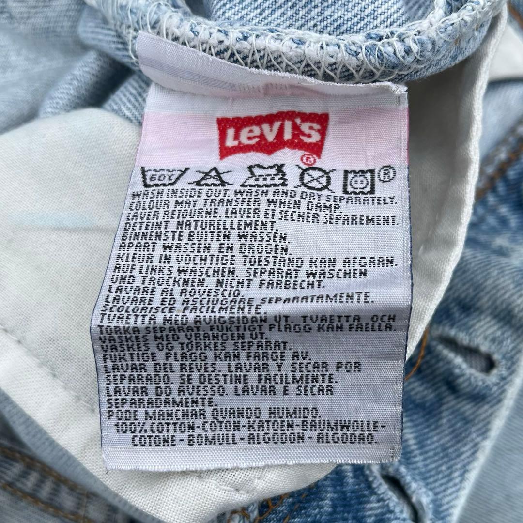 90s Euro Levi’s 501 クラッシュデニム トルコ製 W31L34 — image 5