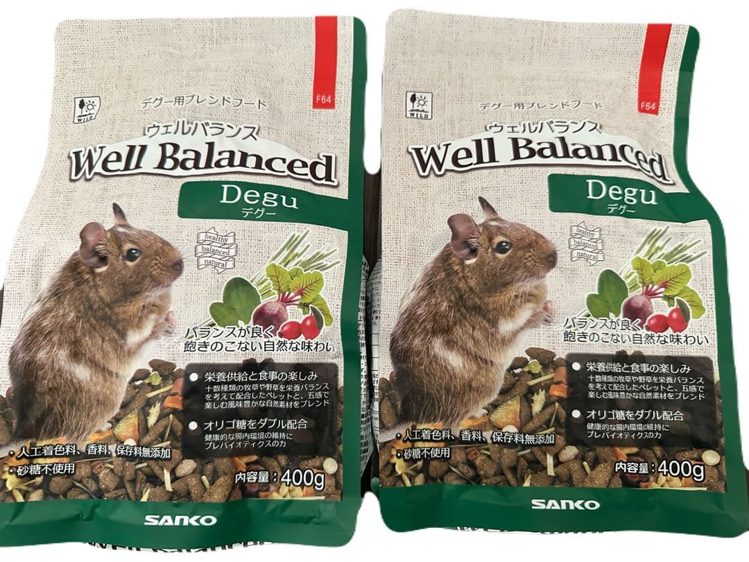 三晃商会　ウェルバランスデグー　400g 2個 — image 2