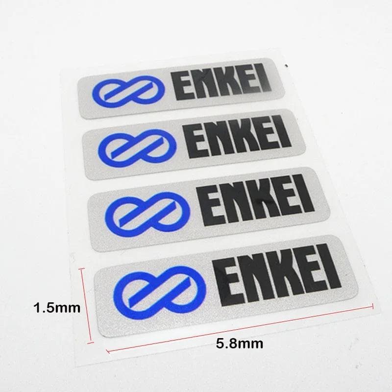 ENKEI(エンケイ) ホイールステッカー　4枚セット　ブラック／ホワイト — image 2