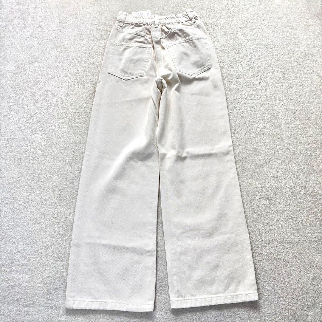 新品✨【モーメントプラス】S ストレートデニム アイボリー — image 2