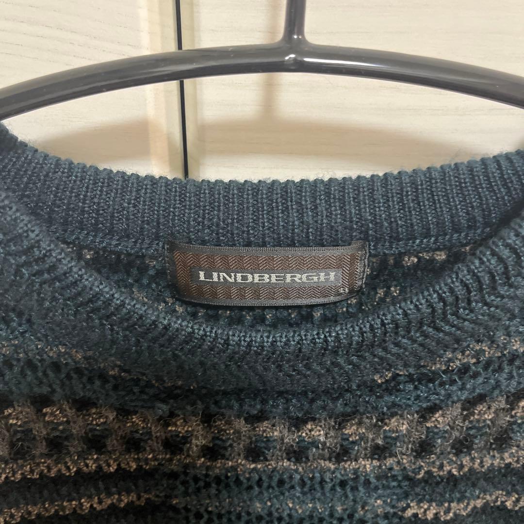 Lindbergh 古着 ディープグリーン ニットセーター — image 2