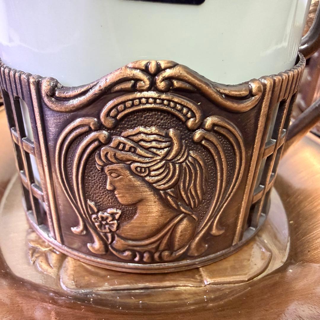 【新品未使用】 希少 昭和レトロ アトランダム カメオ コーヒーカップ 5客 — image 4