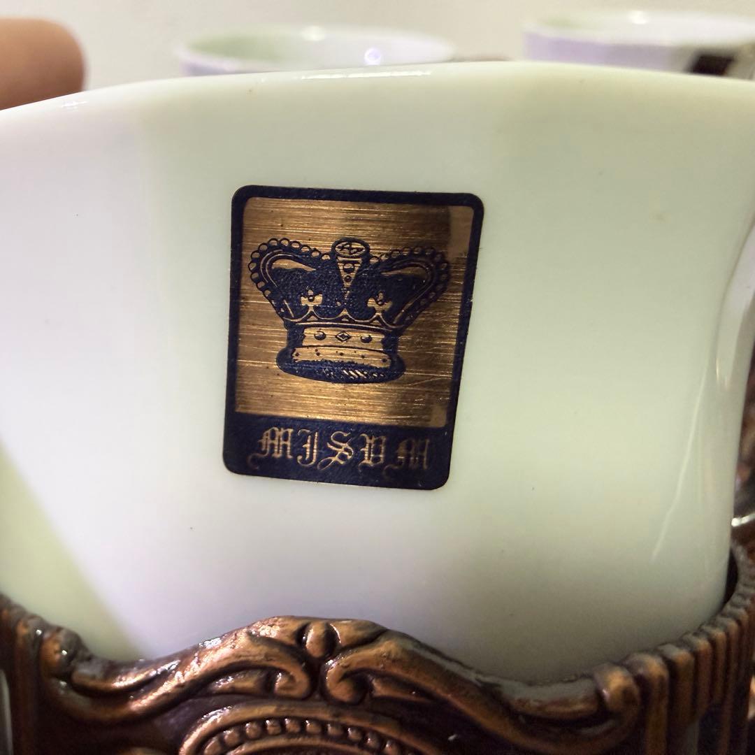 【新品未使用】 希少 昭和レトロ アトランダム カメオ コーヒーカップ 5客 — image 5