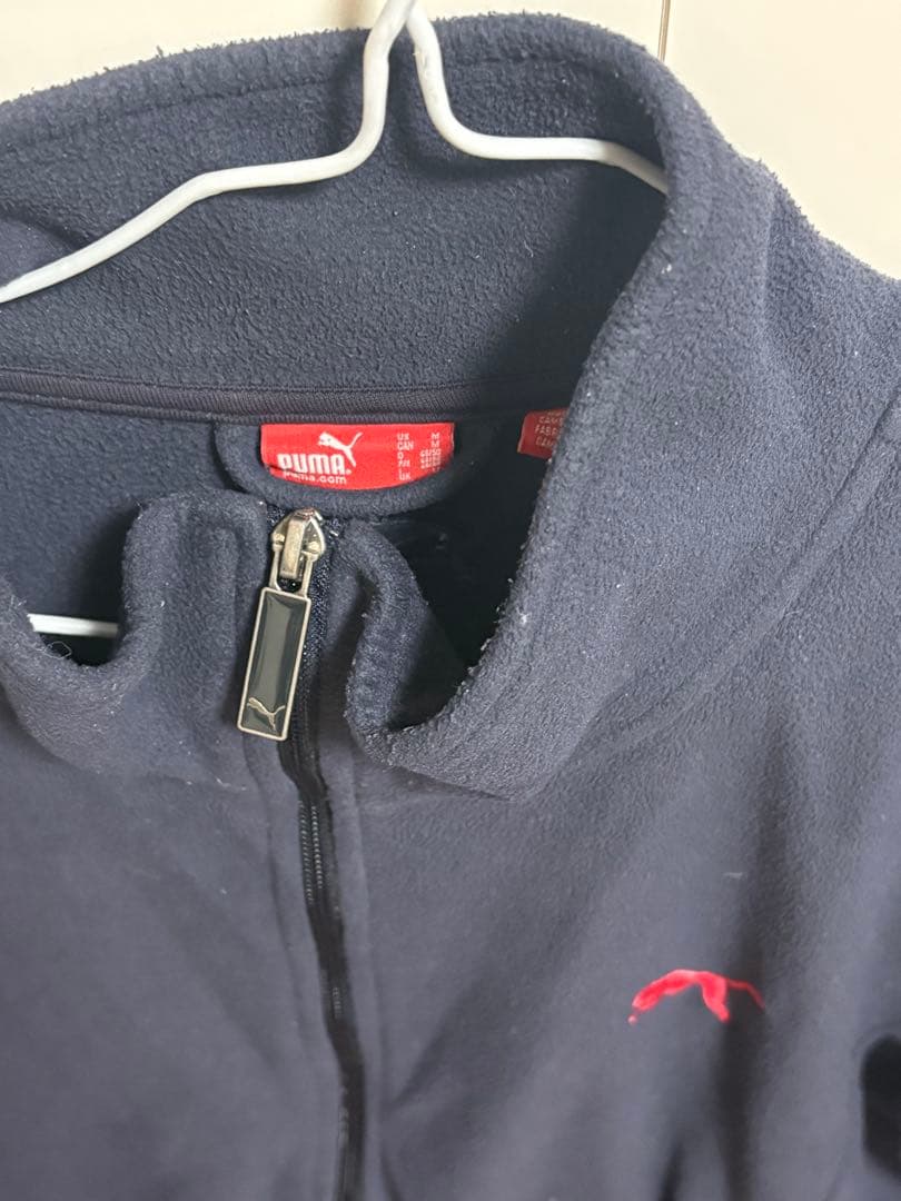 PUMA フリース ジップアップ ジャケット ネイビー M — image 2